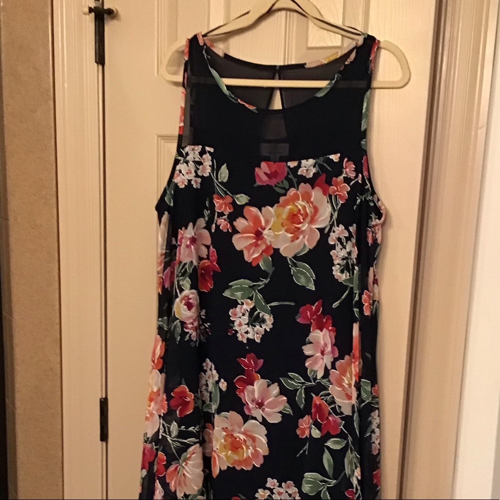 Light floral sleeveless dress